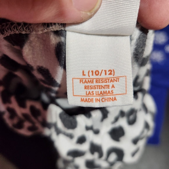 Girls cheetah print sleep pants size large - Picture 4 of 4